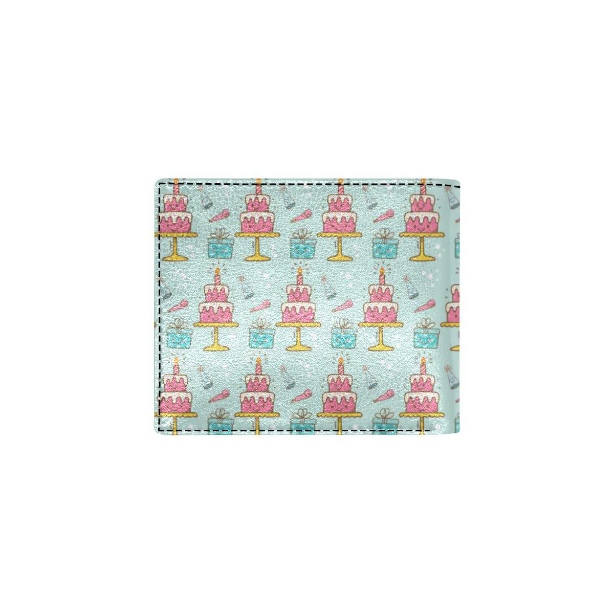 Cake Pattern Print Design 06 Men's ID Card Wallet
