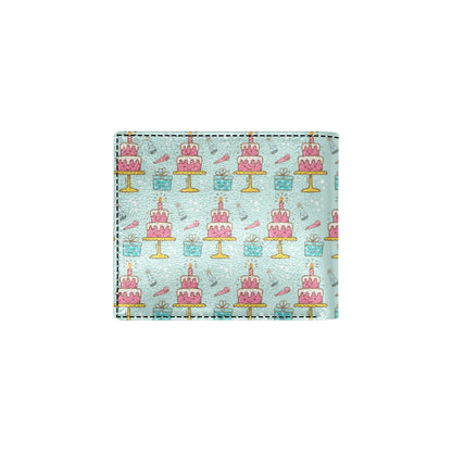 Cake Pattern Print Design 06 Men's ID Card Wallet