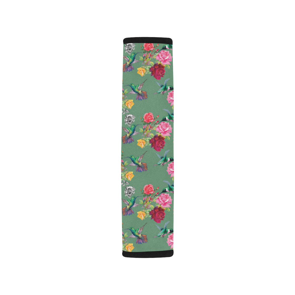 Hummingbird with Rose Themed Print Car Seat Belt Cover