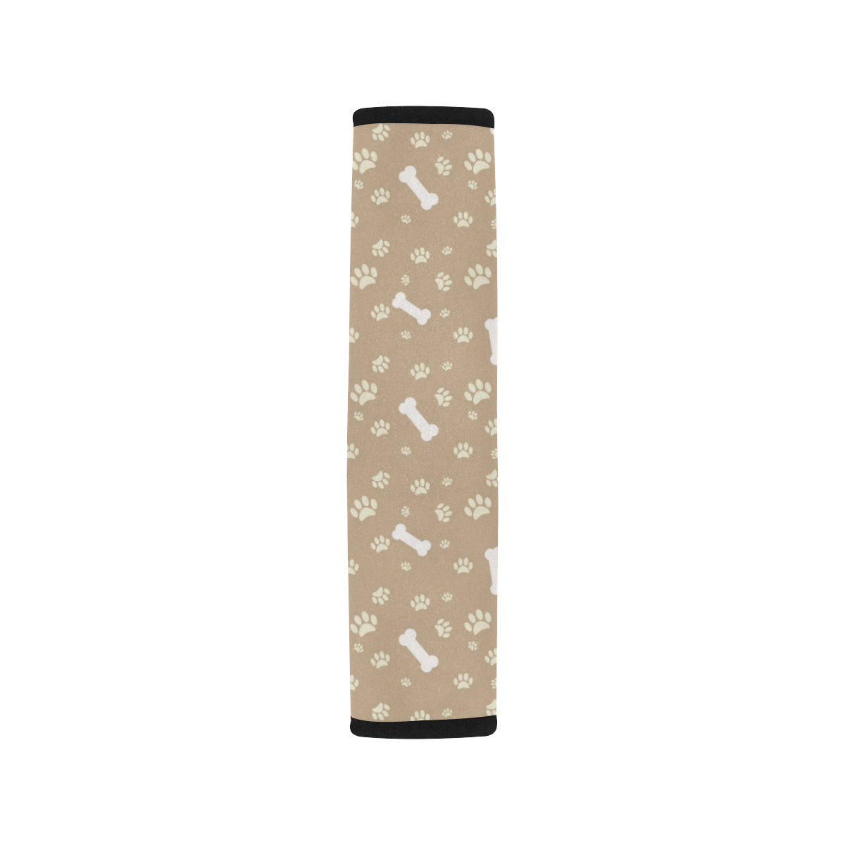 Dog Bone Paw Pattern Print Design 01 Car Seat Belt Cover