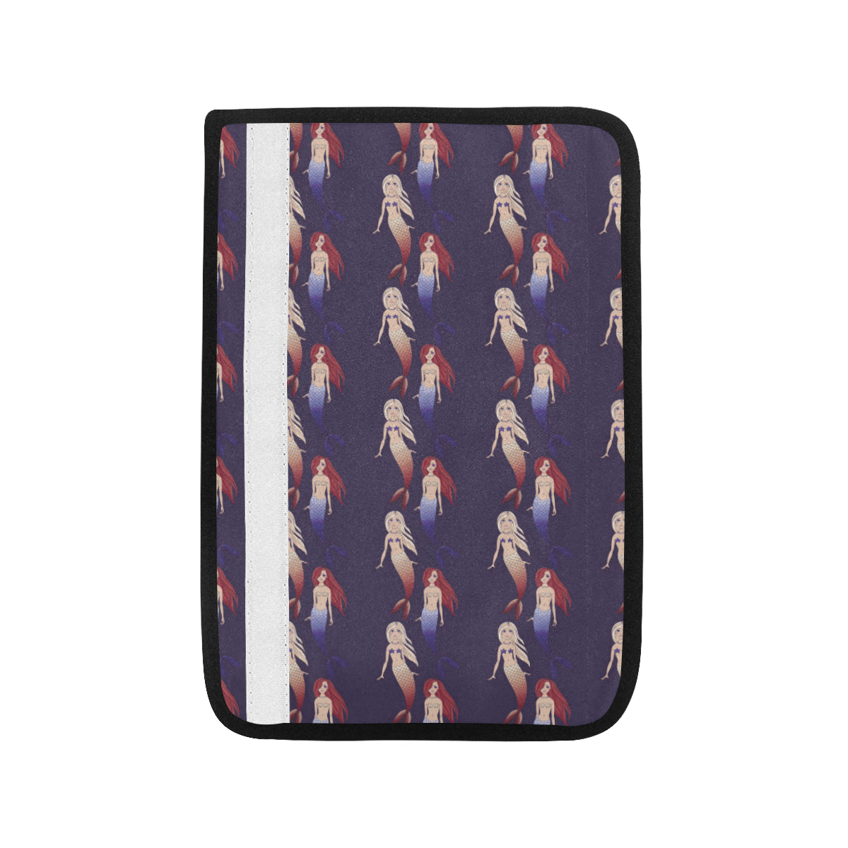 Mermaid Pattern Print Design 02 Car Seat Belt Cover