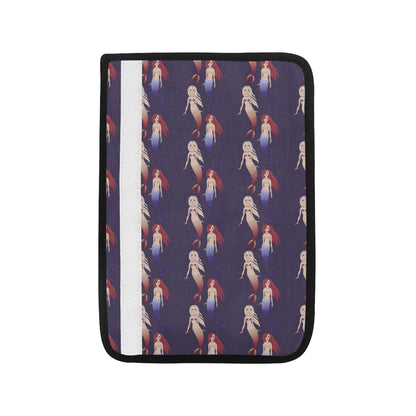 Mermaid Pattern Print Design 02 Car Seat Belt Cover