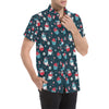 Cupcake Pattern Print Design 03 Men's Short Sleeve Button Up Shirt