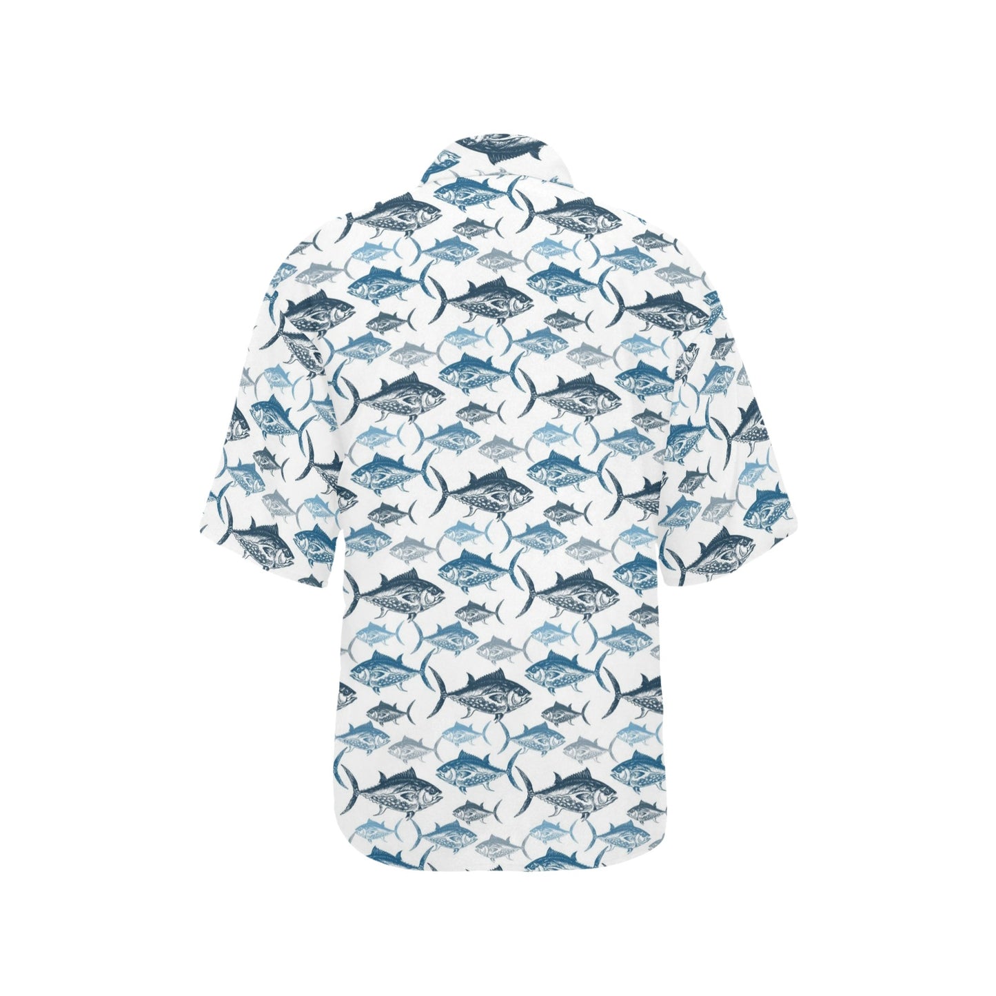 Tuna Fish Print Design LKS303 Women's Hawaiian Shirt