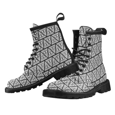 Third Eye Pattern Print Design LKS304 Women's Boots