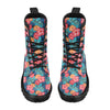 Red Hibiscus Pattern Print Design HB02 Women's Boots