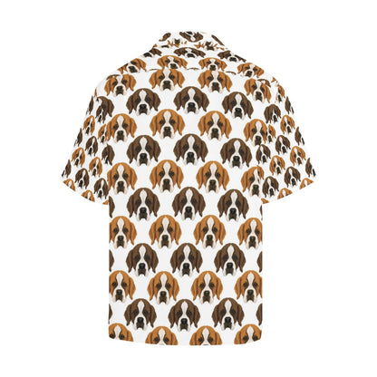 St Bernards Print Design LKS301 Men's Hawaiian Shirt
