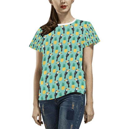 Toucan Print Design LKS301 Women's  T-shirt