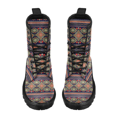 Ethnic Geometric Print Pattern Women's Boots