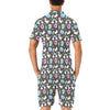 Donut Unicorn Pattern Print Design DN09 Men's Romper