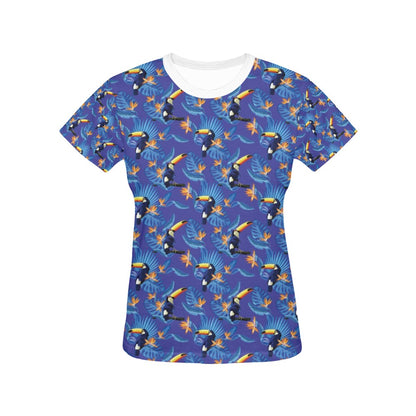 Toucan Print Design LKS306 Women's  T-shirt