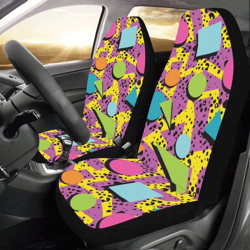 80s Pattern Print Design 1 Car Seat Covers (Set of 2)-JORJUNE.COM