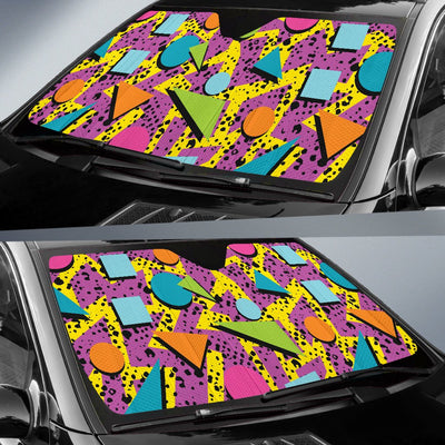 80s Pattern Print Design 1 Car Sun Shade-JORJUNE.COM
