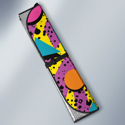80s Pattern Print Design 1 Car Sun Shade-JORJUNE.COM