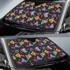 80s Pattern Print Design 3 Car Sun Shade-JORJUNE.COM