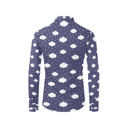 Cloud  Pattern Print Design 03 Men's Long Sleeve Shirt