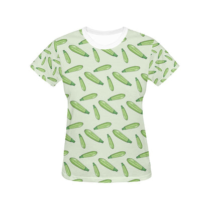Zucchini Print Design LKS302 Women's  T-shirt
