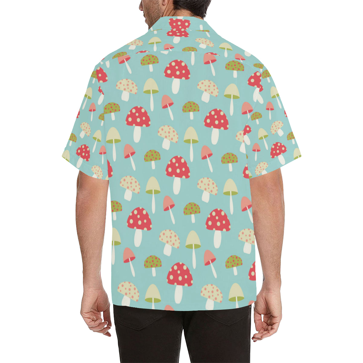 Mushroom Pattern Print Design A01 Men's Hawaiian Shirt