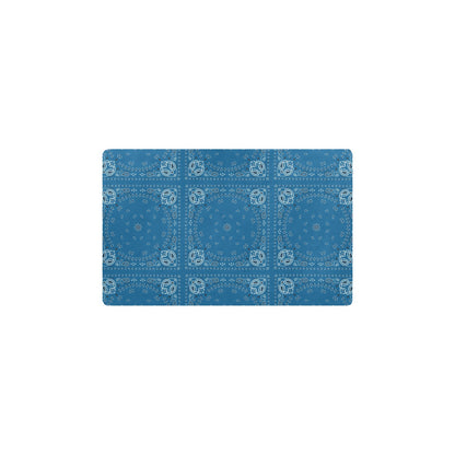 Bandana Blue Print Design LKS301 Kitchen Mat