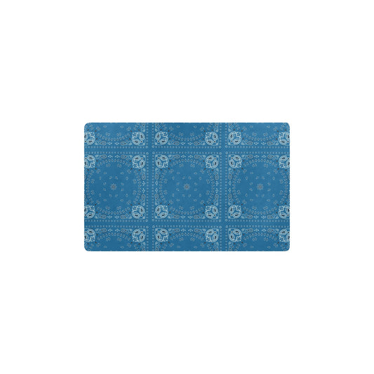 Bandana Blue Print Design LKS301 Kitchen Mat
