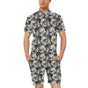 Hummingbird Gold Design Themed Print Men's Romper