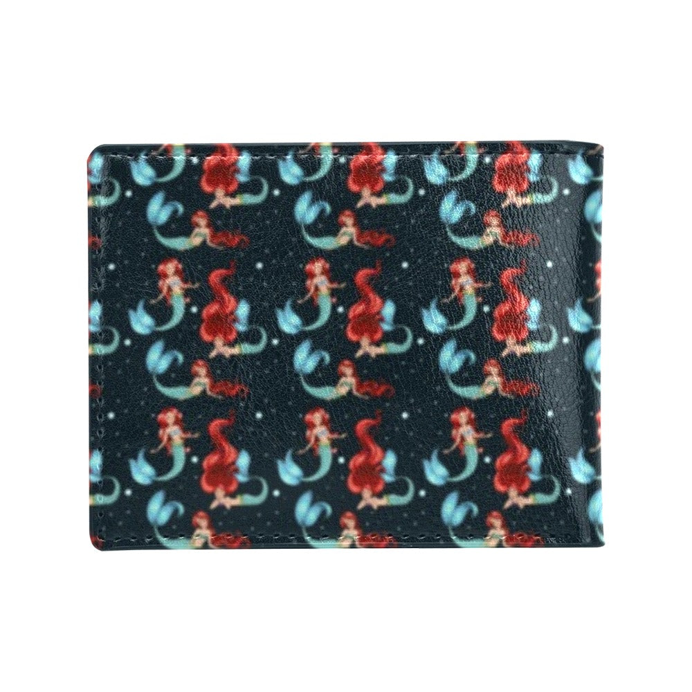 Mermaid Girl Themed Design Print Men's ID Card Wallet