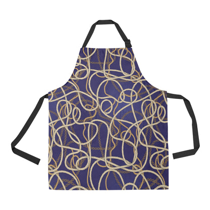 Rope Pattern Print Design A01 Apron with Pocket