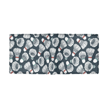 Badminton Ball Pattern Print Design 01 Men's ID Card Wallet