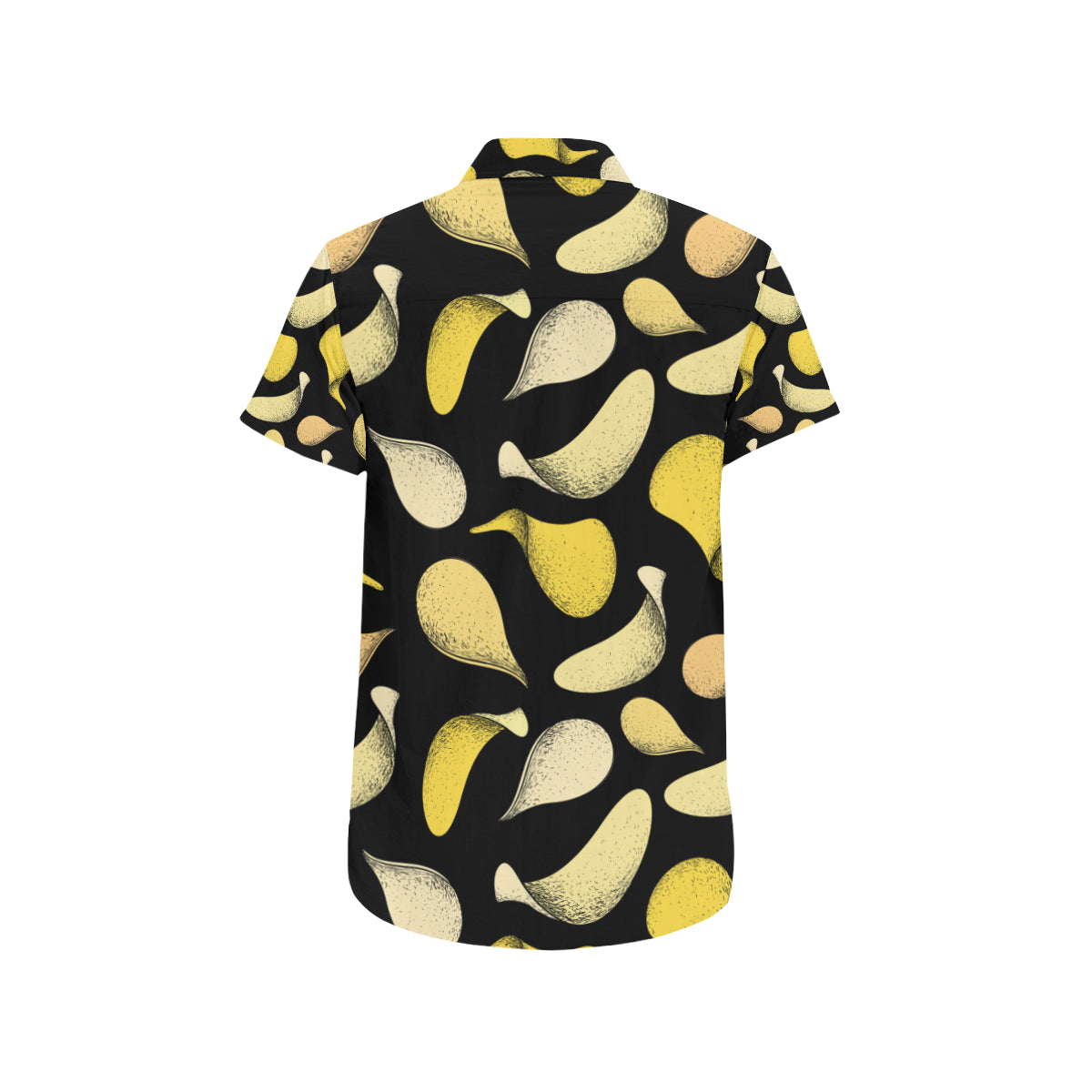 Potato Pattern Print Design A02 Men's Short Sleeve Button Up Shirt
