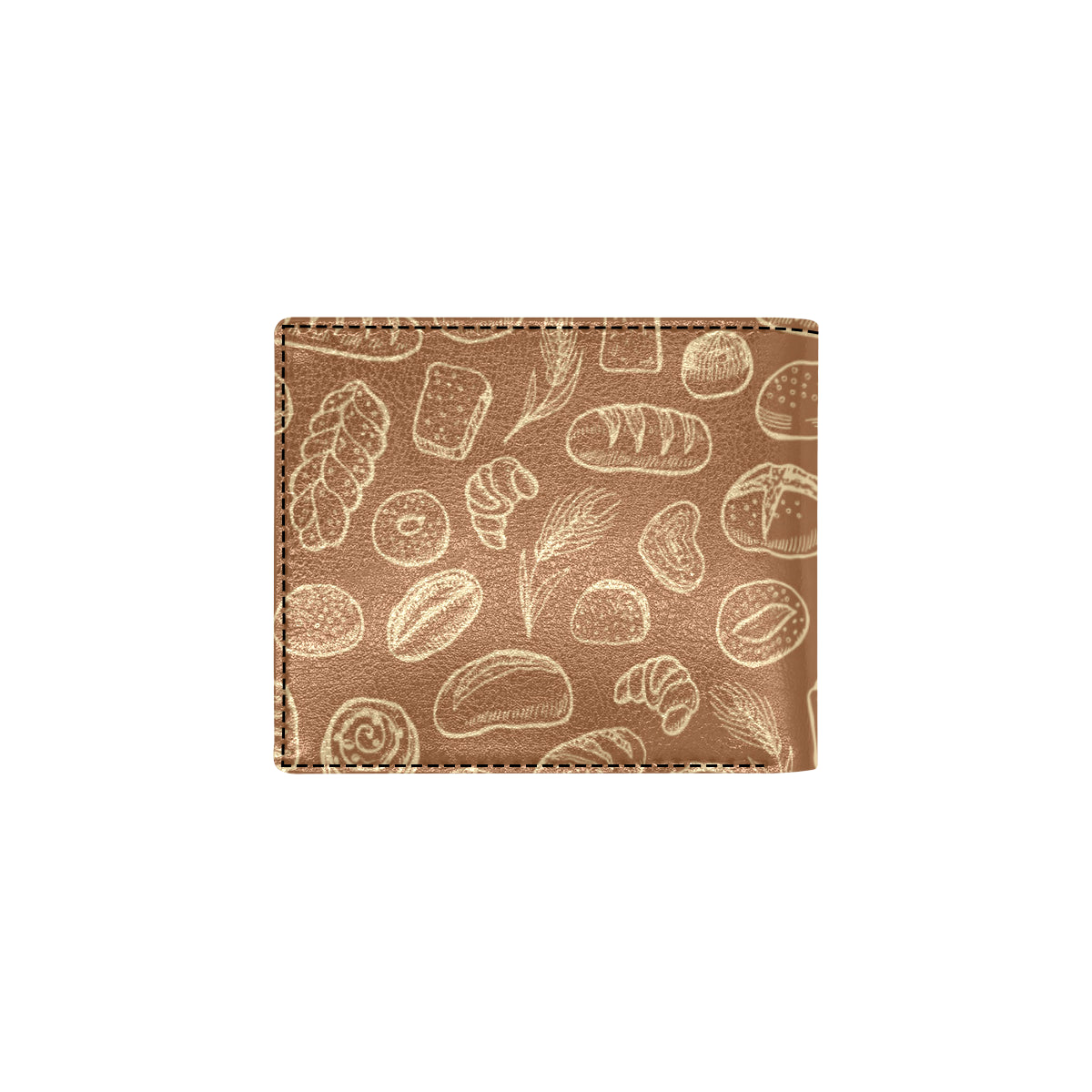 Bread Pattern Print Design 03 Men's ID Card Wallet
