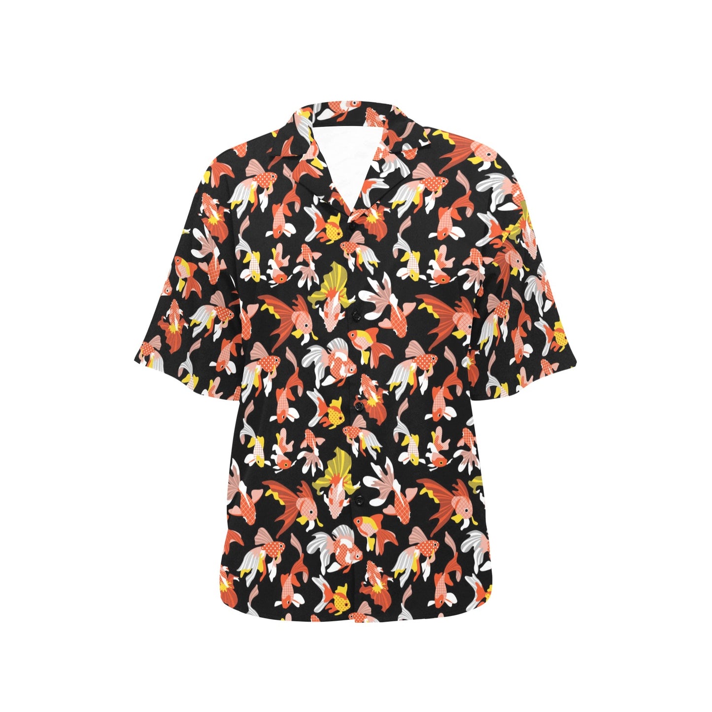Goldfish Print Design LKS401 Women's Hawaiian Shirt
