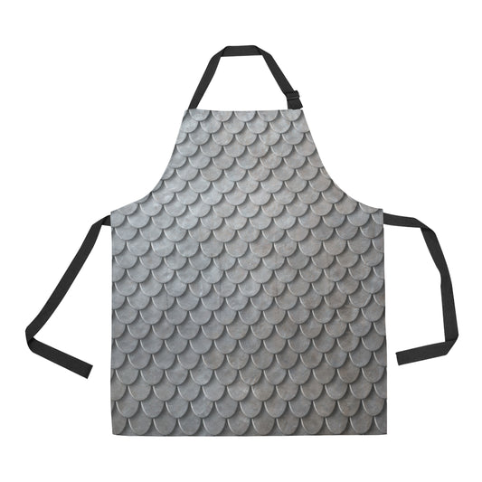 Armor Scales Pattern Print Design 03 Apron with Pocket