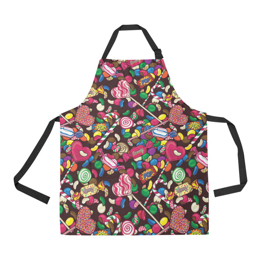 Candy Pattern Print Design CA02 Apron with Pocket