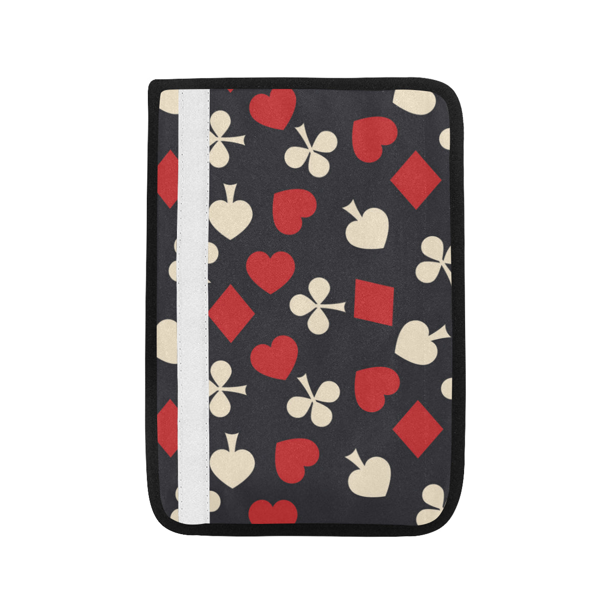 Poker Cards Pattern Print Design A02 Car Seat Belt Cover