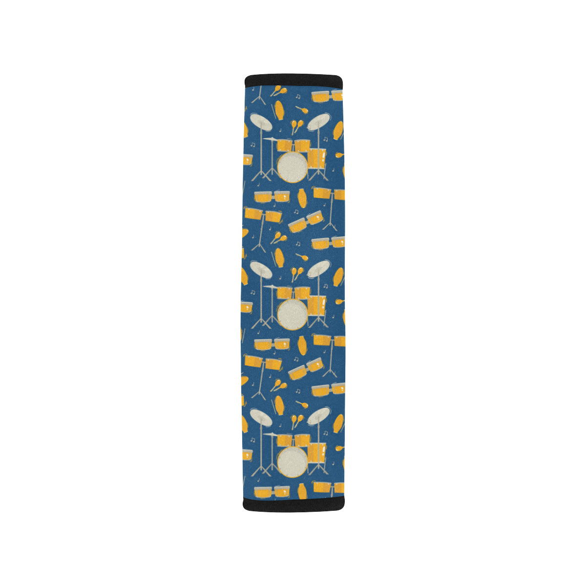 Drum Set Pattern Print Design 03 Car Seat Belt Cover