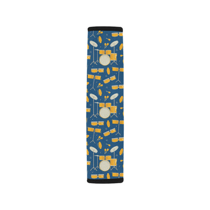 Drum Set Pattern Print Design 03 Car Seat Belt Cover