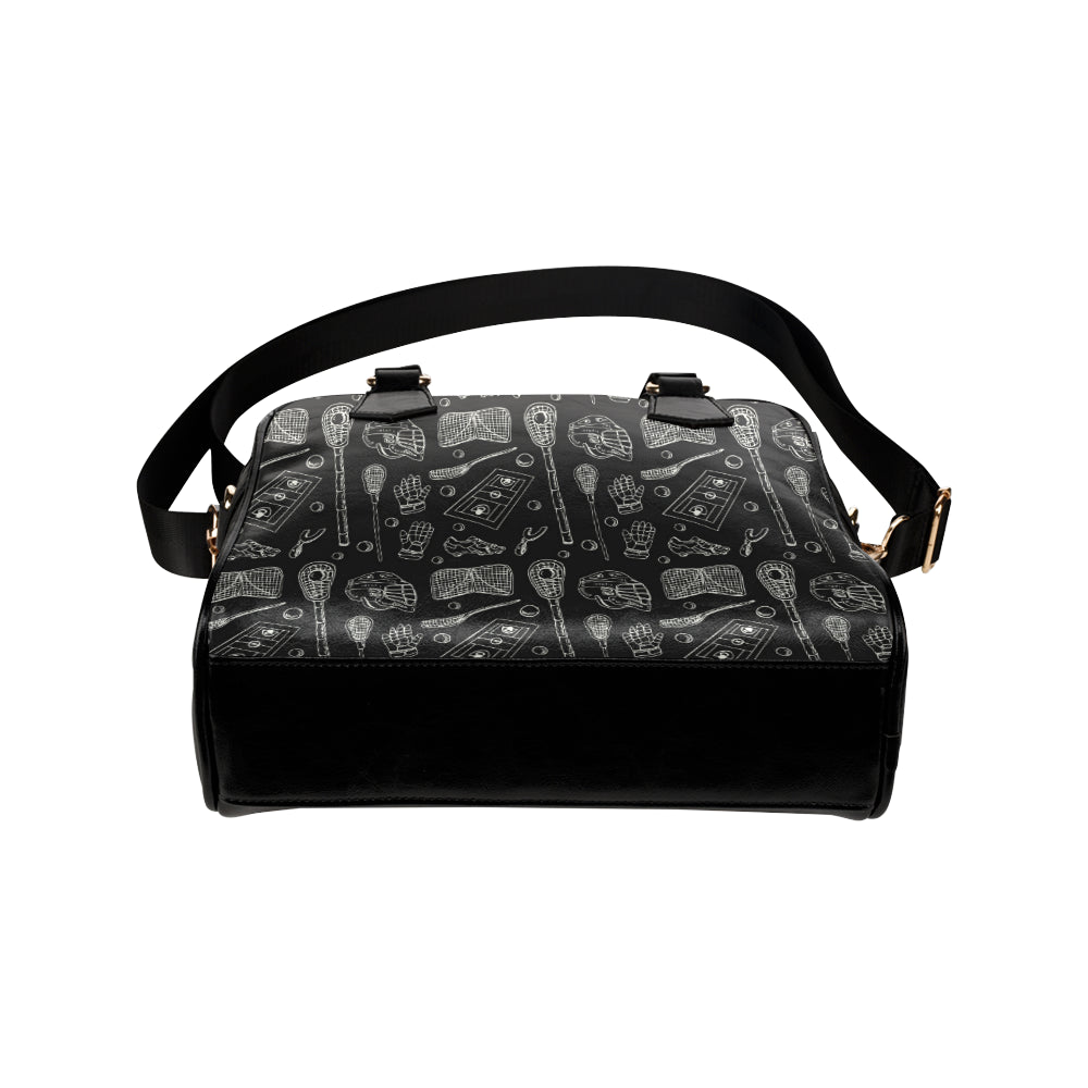 Lacrosse Pattern Print Design 01 Shoulder Handbag
