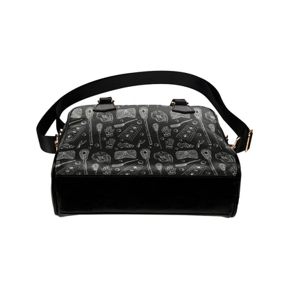 Lacrosse Pattern Print Design 01 Shoulder Handbag