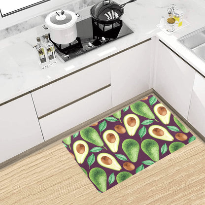 Avocado Pattern Print Design AC08 Kitchen Mat