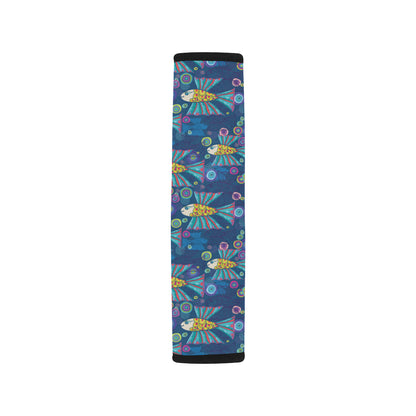 Flying Fish Pattern Print Design 01 Car Seat Belt Cover