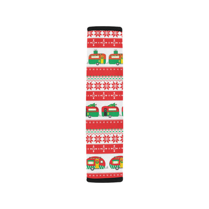 Camper Camping Ugly Christmas Design Print Car Seat Belt Cover