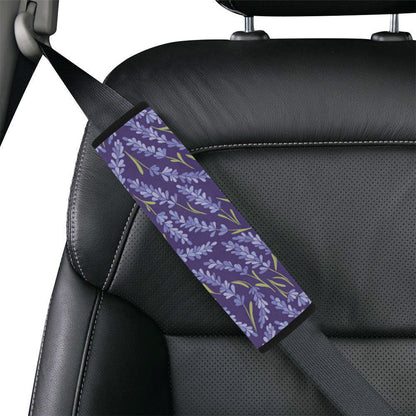 Lavender Pattern Print Design 03 Car Seat Belt Cover