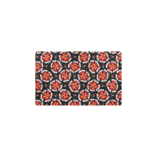 Carnations Pattern Print Design CN03 Kitchen Mat