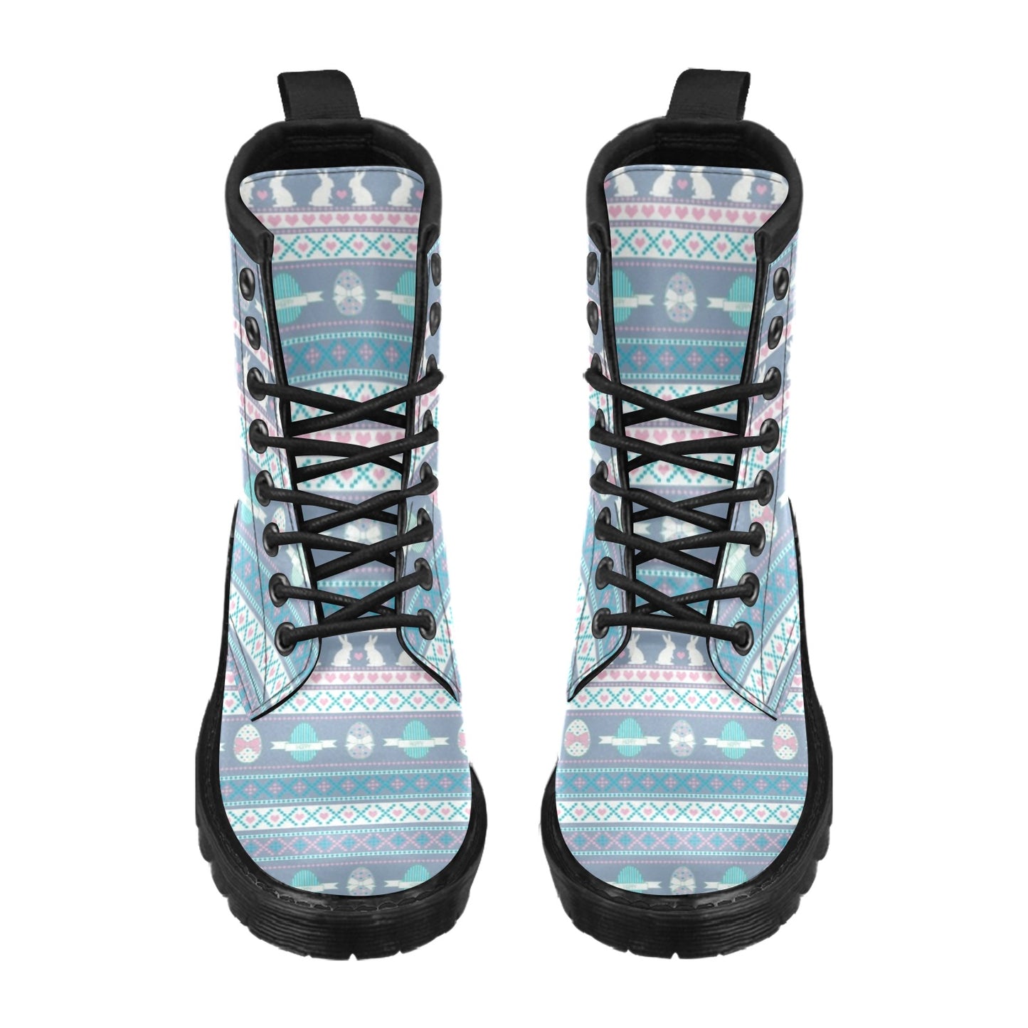 Easter Eggs Pattern Print Design RB013 Women's Boots