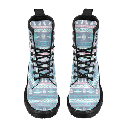 Easter Eggs Pattern Print Design RB013 Women's Boots
