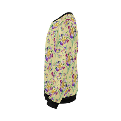 Iris Pattern Print Design IR06 Men Long Sleeve Sweatshirt