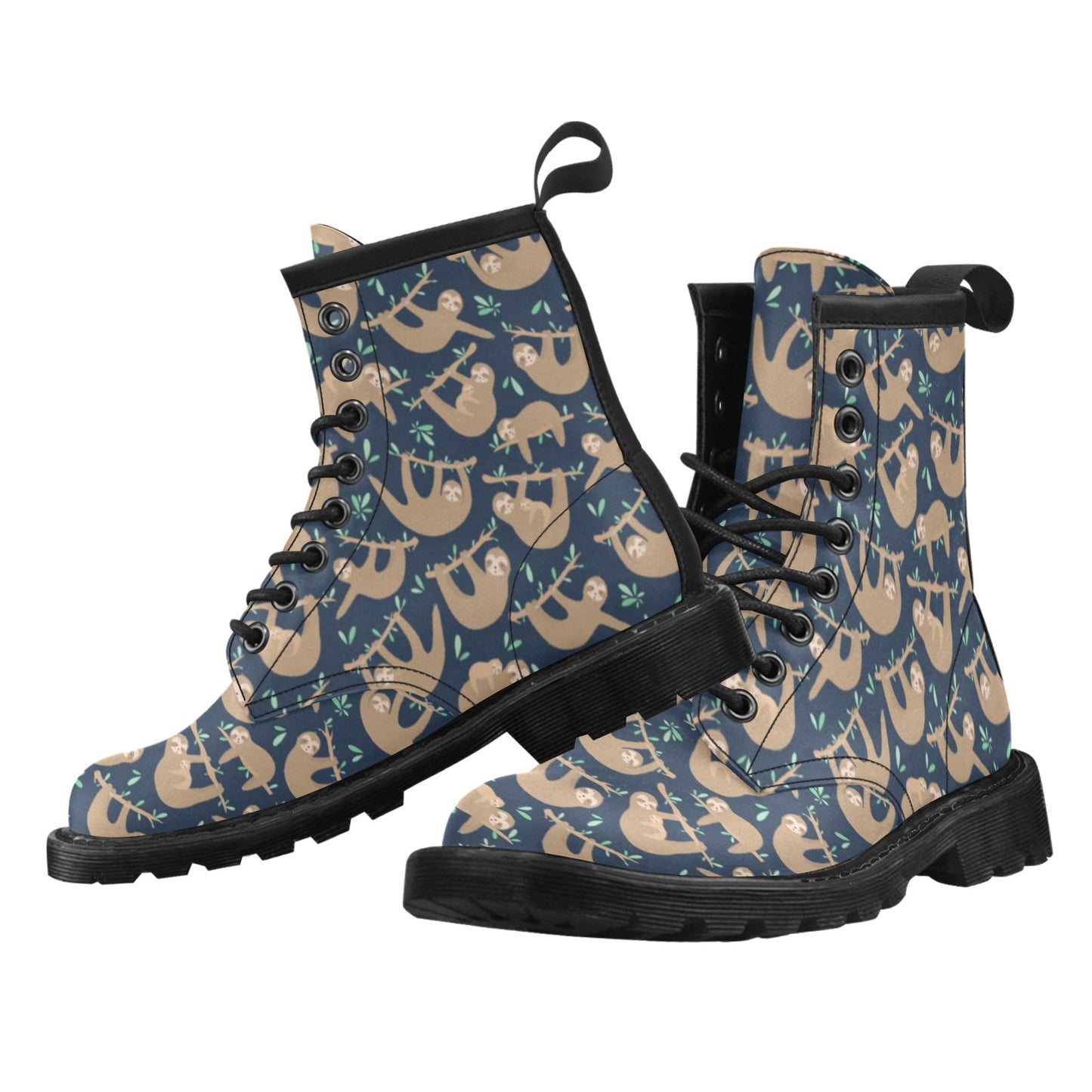 Sloth Print Design LKS307 Women's Boots