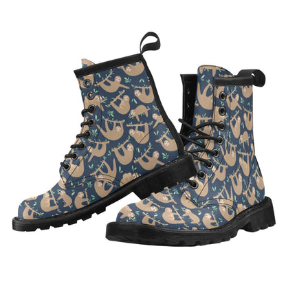 Sloth Print Design LKS307 Women's Boots