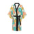 Mountain Pattern Print Design 02 Women's Short Kimono