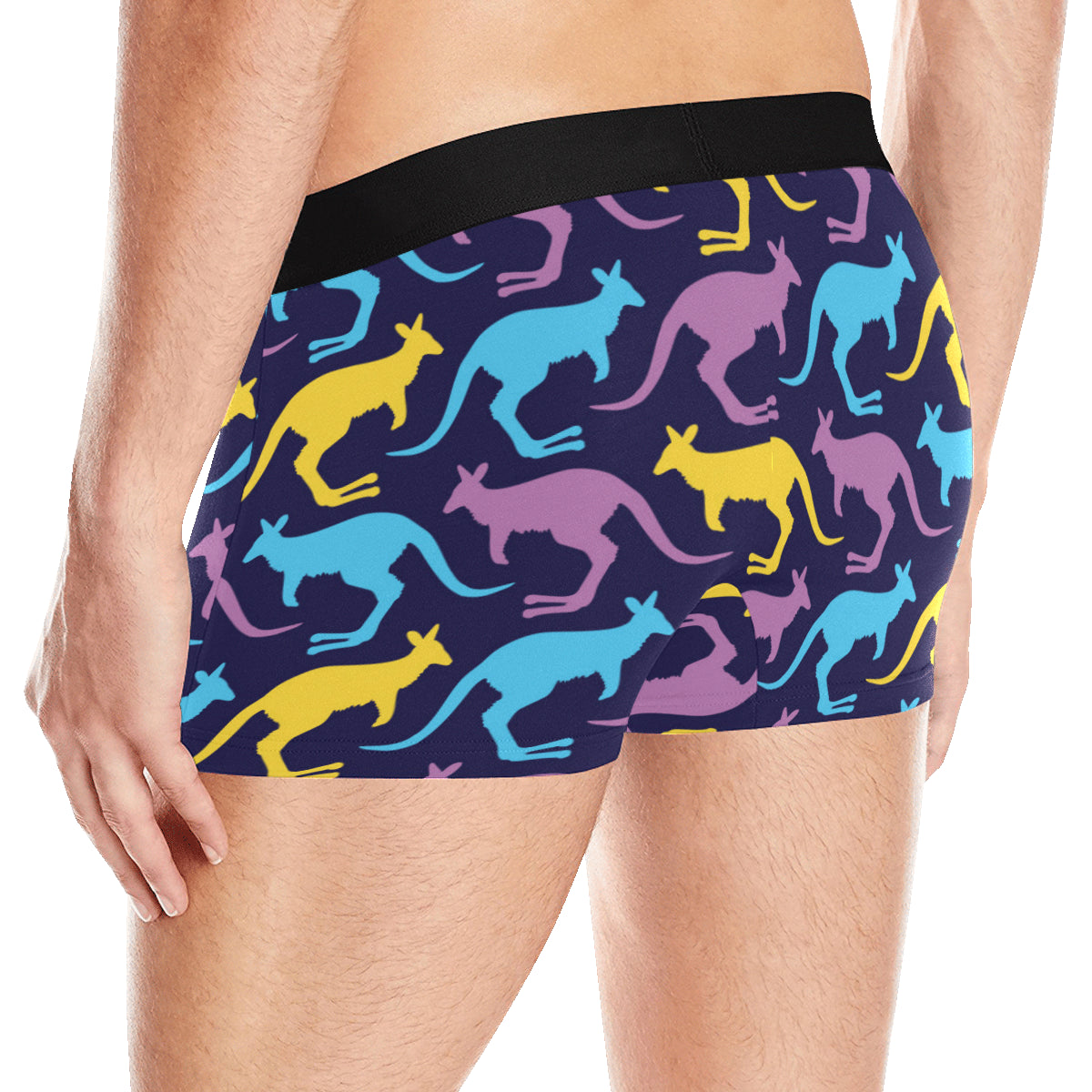 Kangaroos Pattern Print Design 02 Men's Boxer Briefs